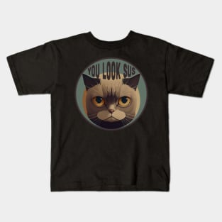 You Look Sus Cat Kids T-Shirt